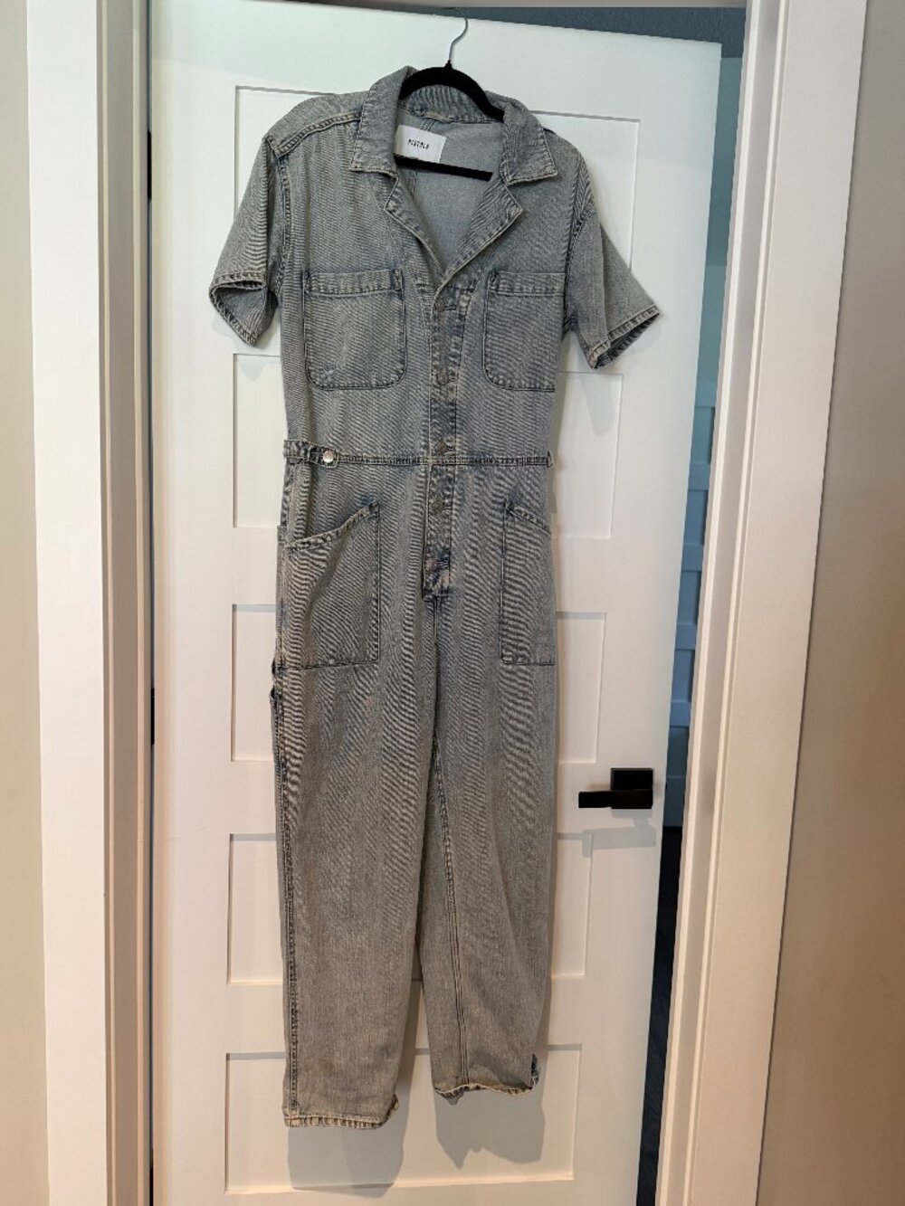 Pistola Denim Jumpsuit Light Wash Size Large